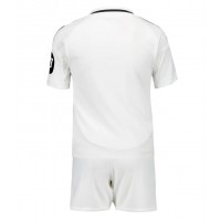 Echipament fotbal Real Madrid Tricou Acasa 2024-25 pentru copii maneca scurta (+ Pantaloni scurti)